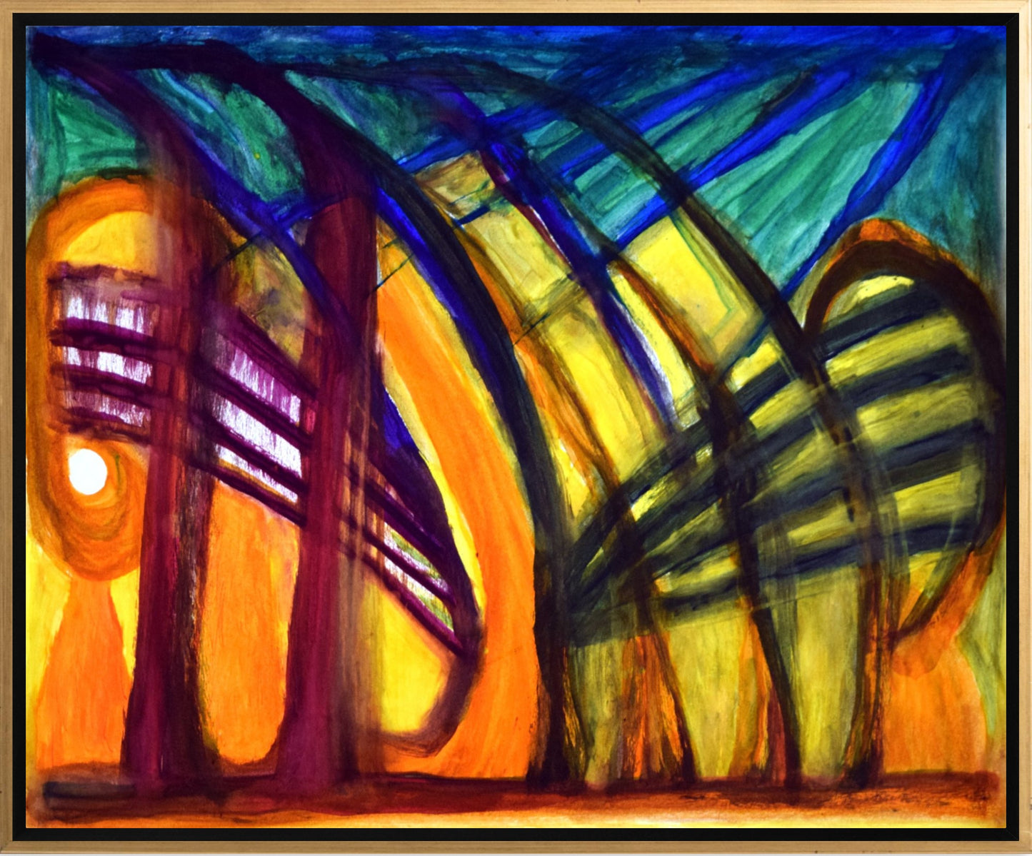 Framed Canvas Print Eleven 10061