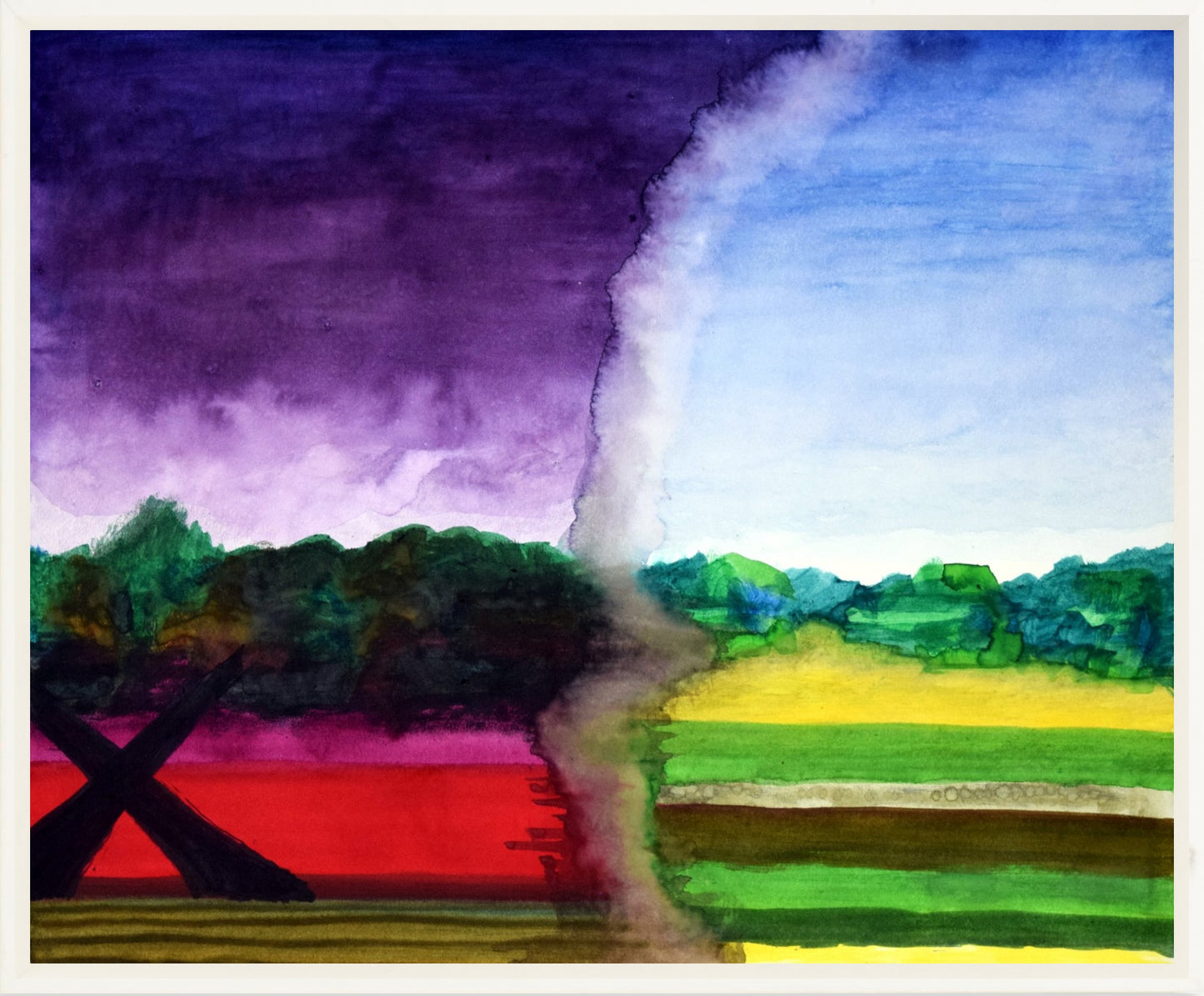 Framed Canvas Print After the Storm 10253