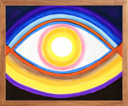 Framed Paper Print Giant Eye 10295