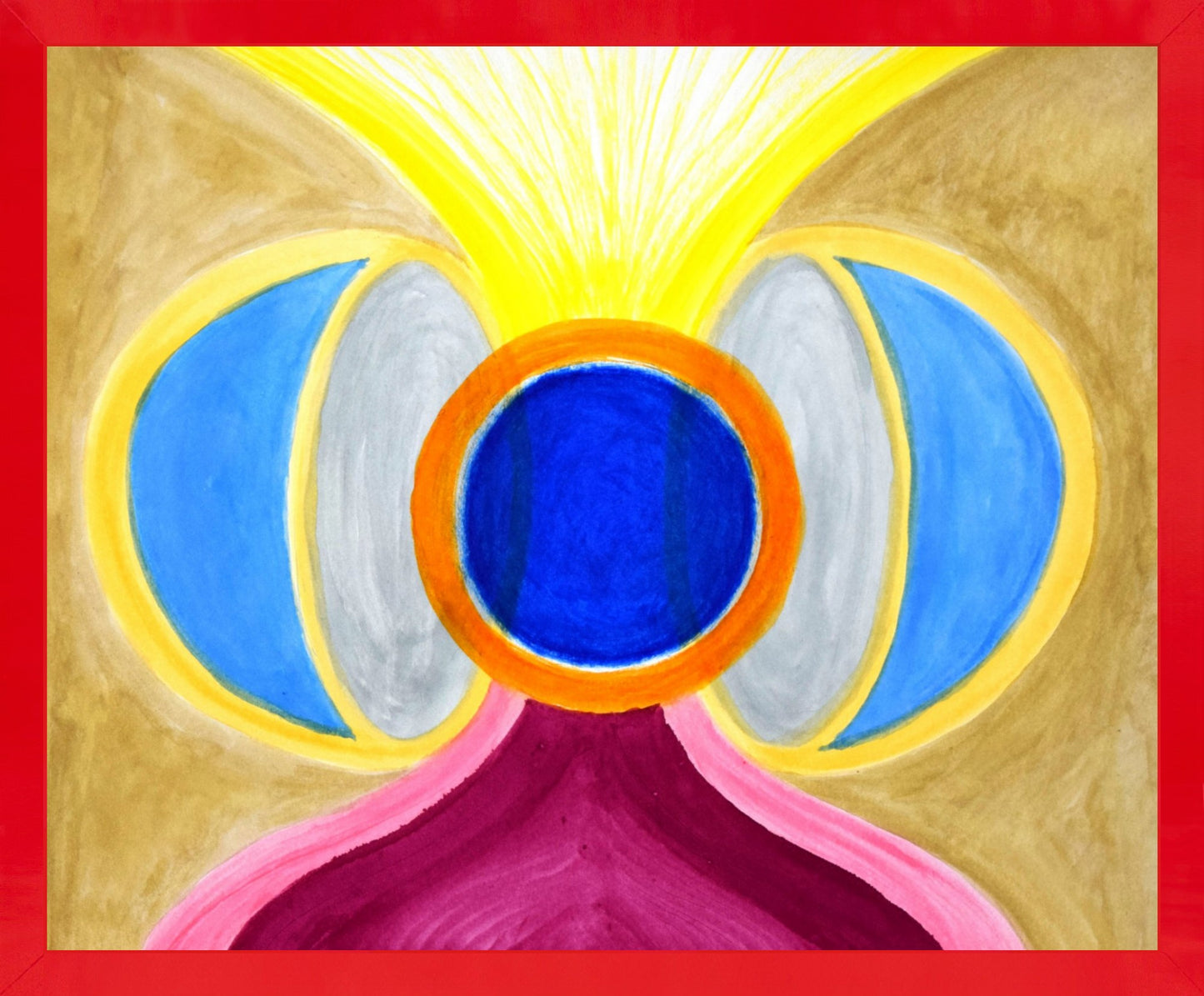 Framed Paper Print Split Sphere 10271